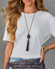 Hidden Beauty Tassel Necklace
