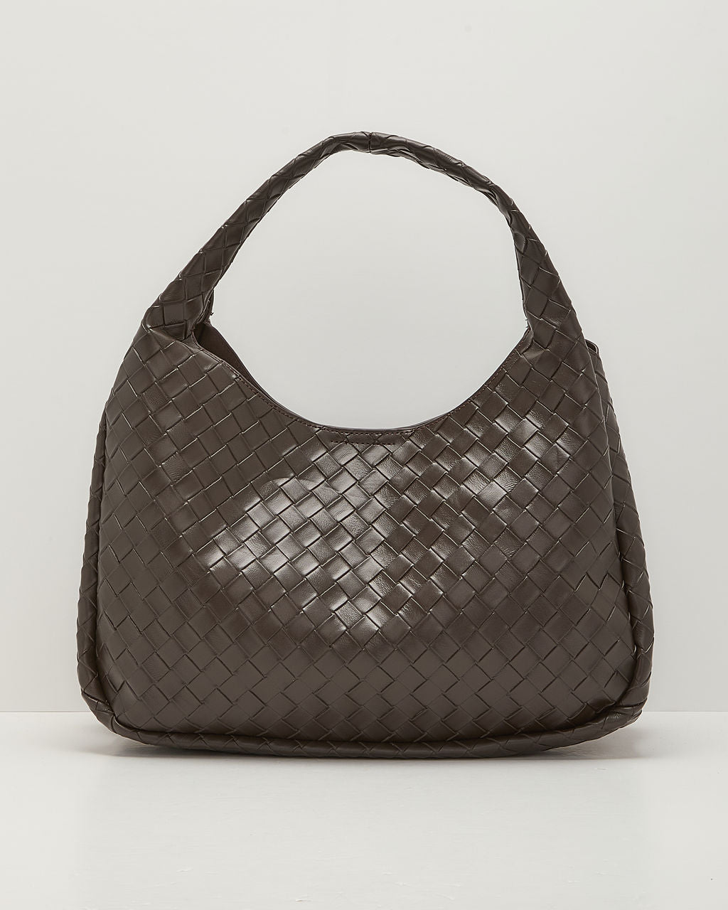 Kiely Woven Vegan Leather Shoulder Bag