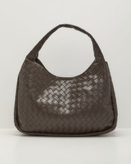 Kiely Woven Vegan Leather Shoulder Bag