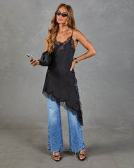 Moonlit Affair Satin Lace Maxi Cami