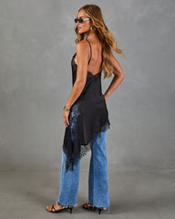 Moonlit Affair Satin Lace Maxi Cami