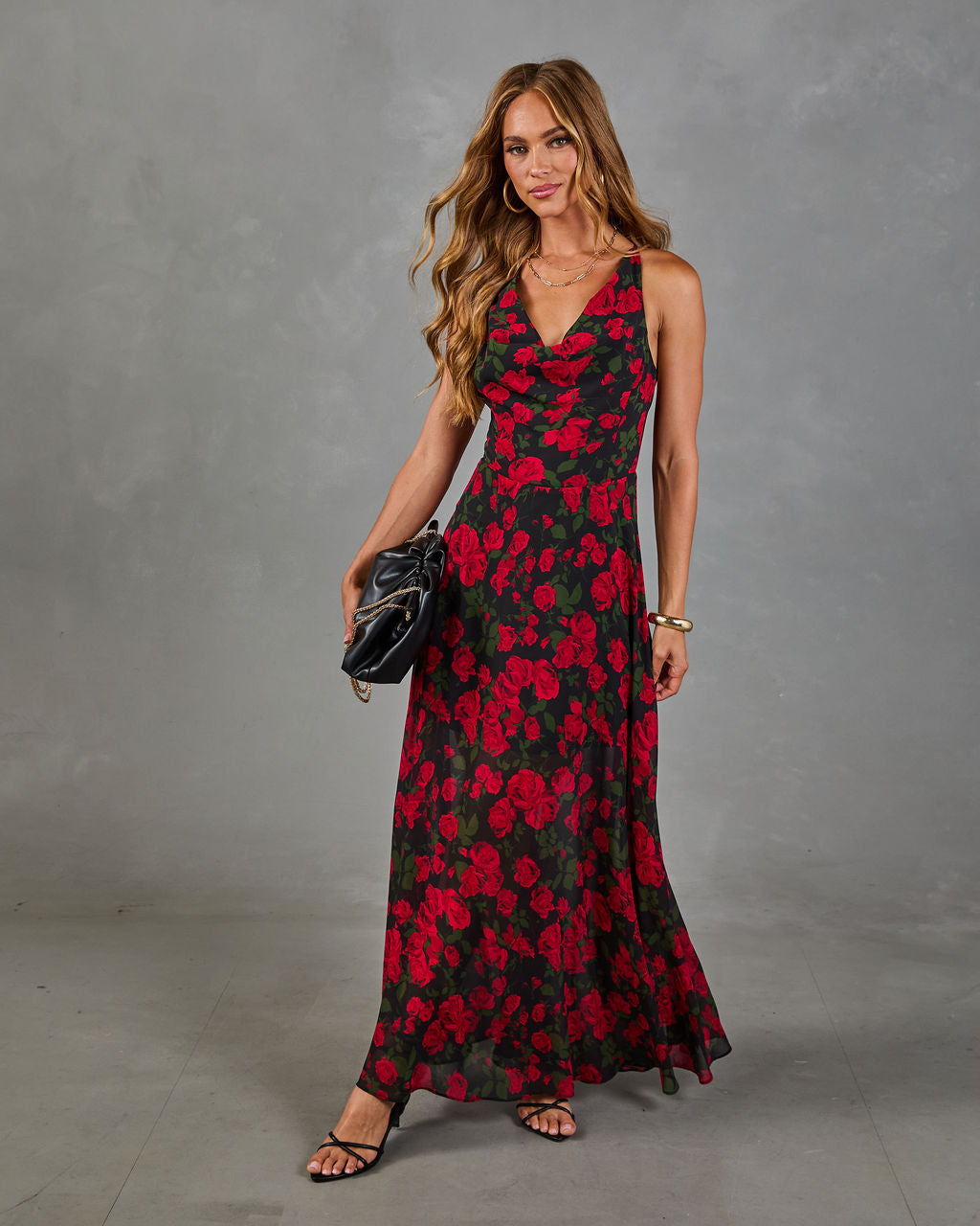 Riviera Escape Floral Maxi Dress