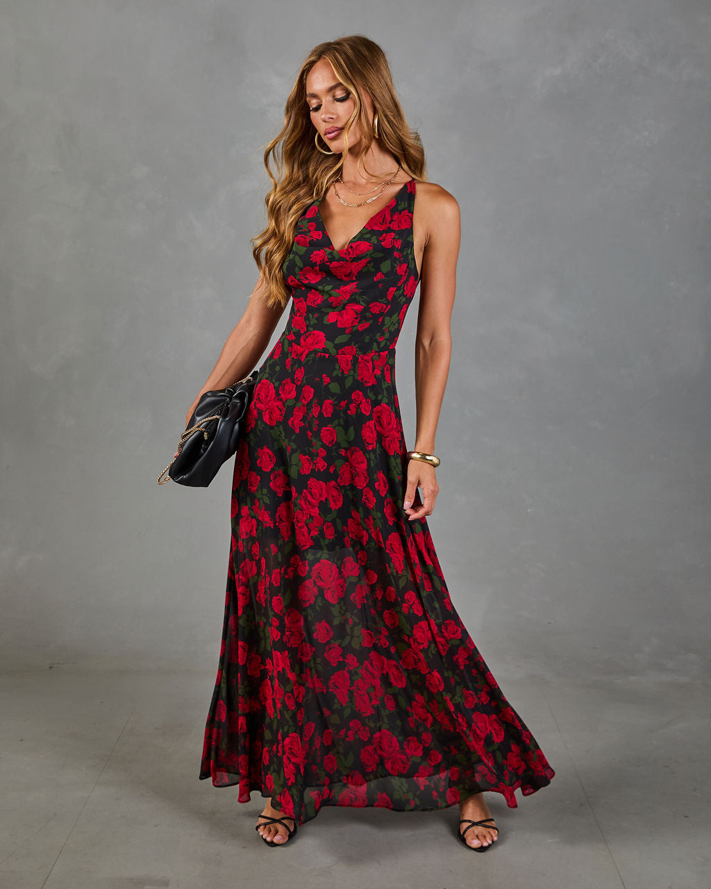 Riviera Escape Floral Maxi Dress