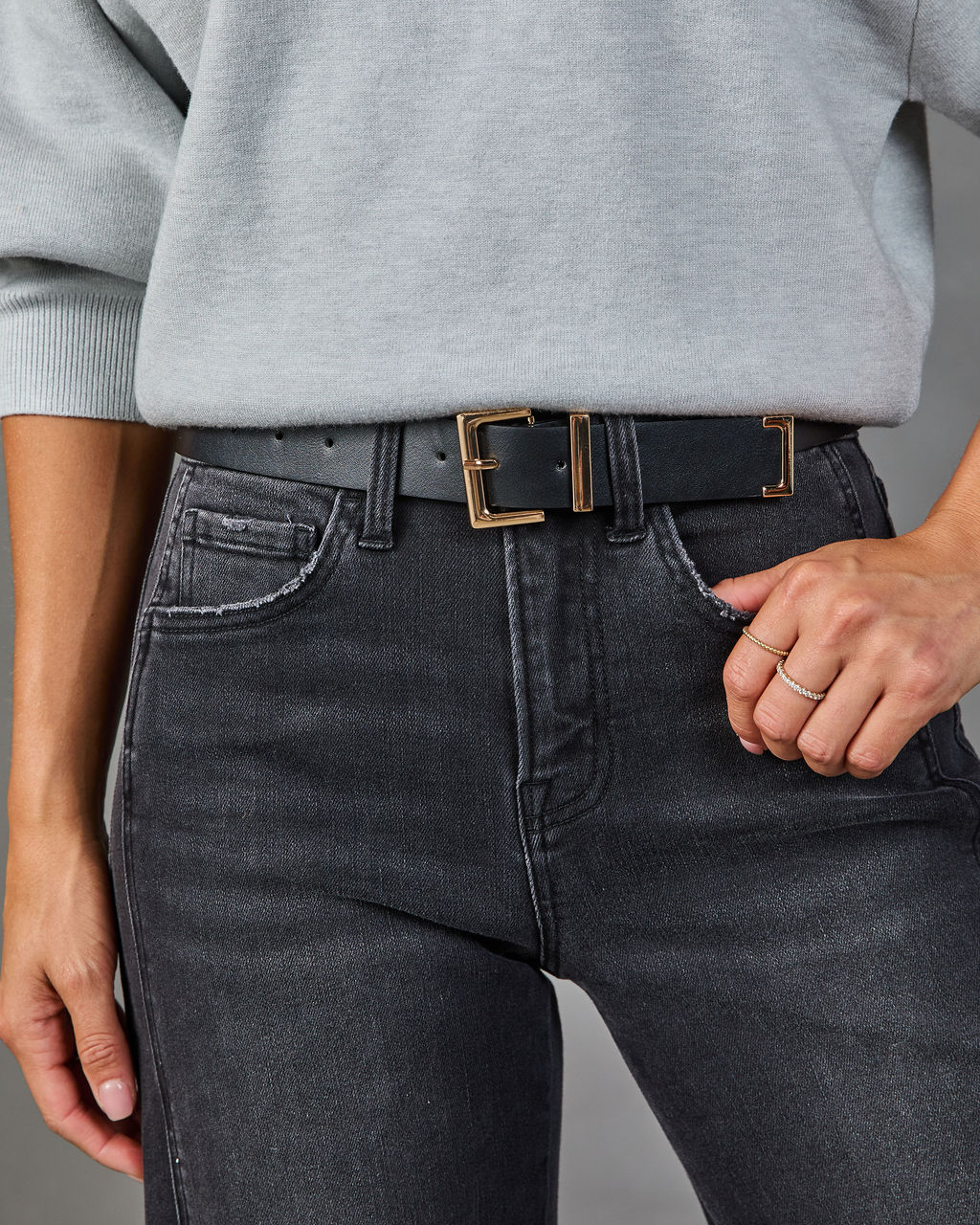 Everyday Classic Square Buckle Belt