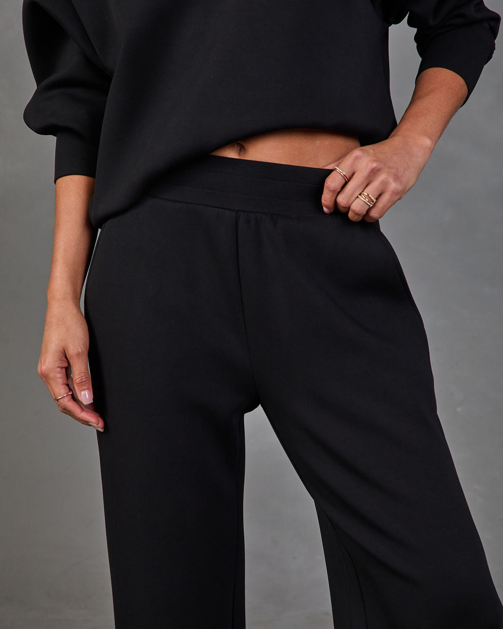 Barton Drawstring High Rise Soft Form Pants