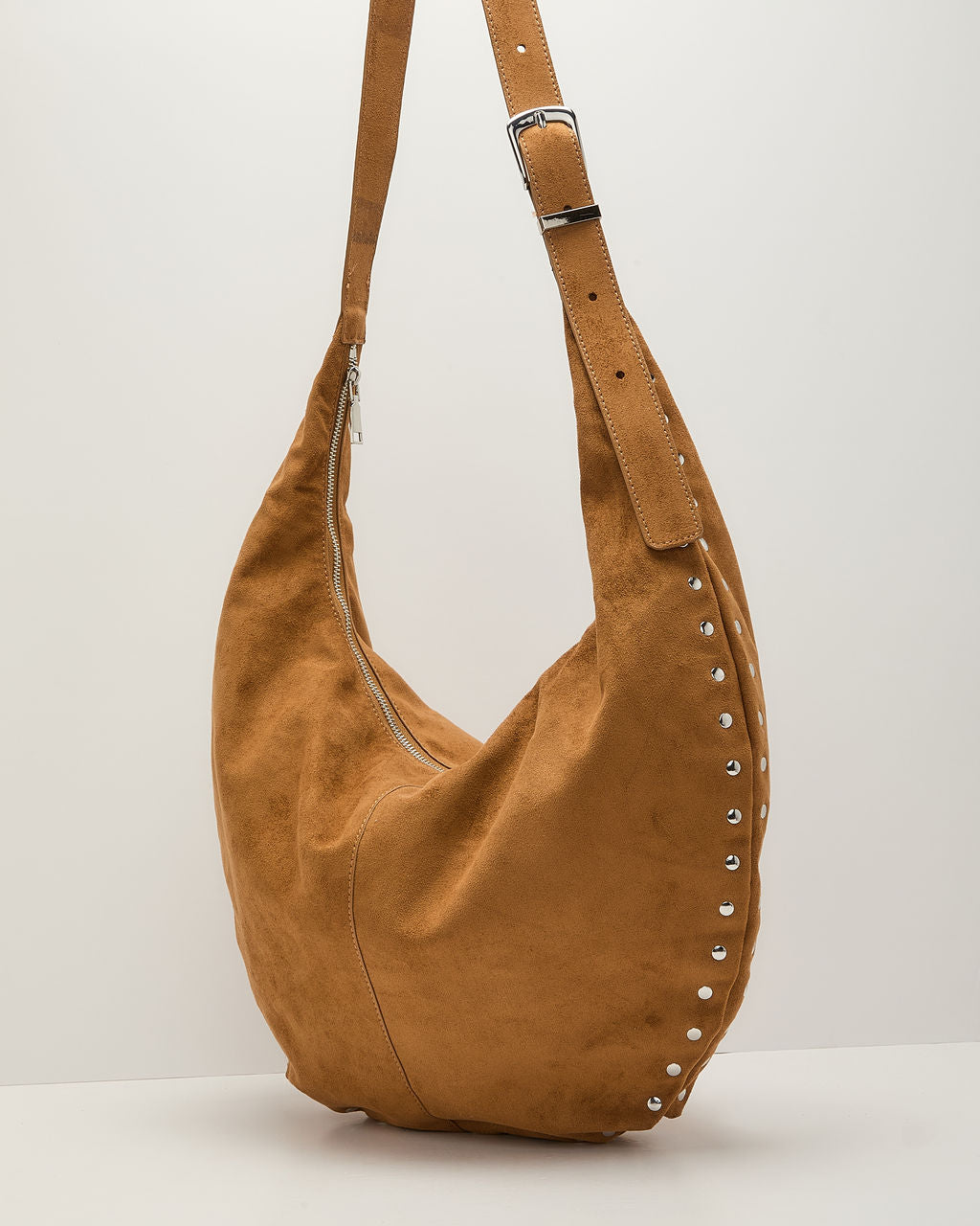 Reese Faux Suede Shoulder Bag