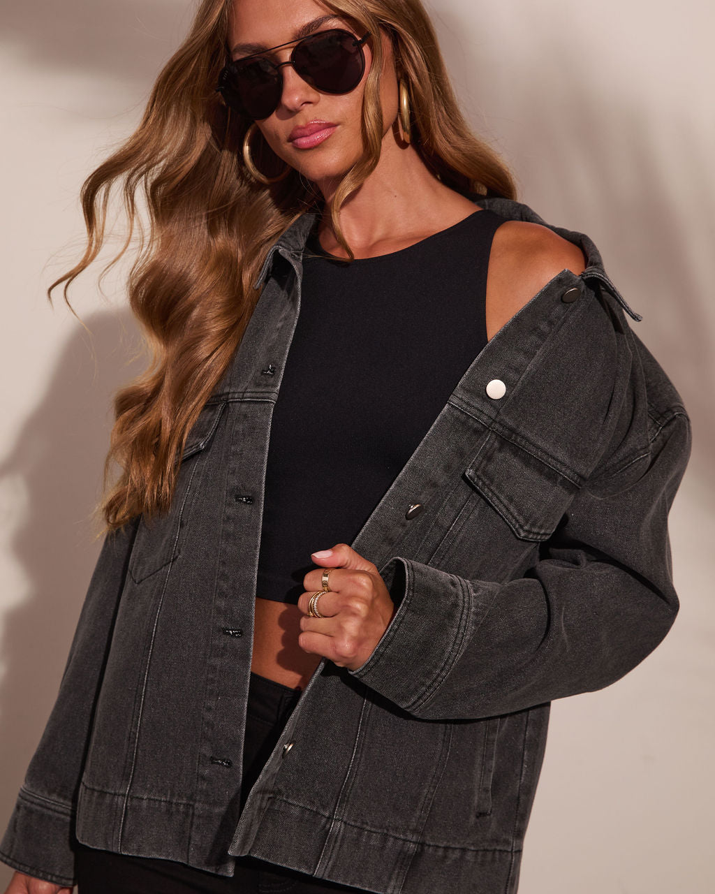 Stay Awhile Denim Jacket