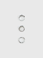 Two Young Hearts Ring Pack Silver