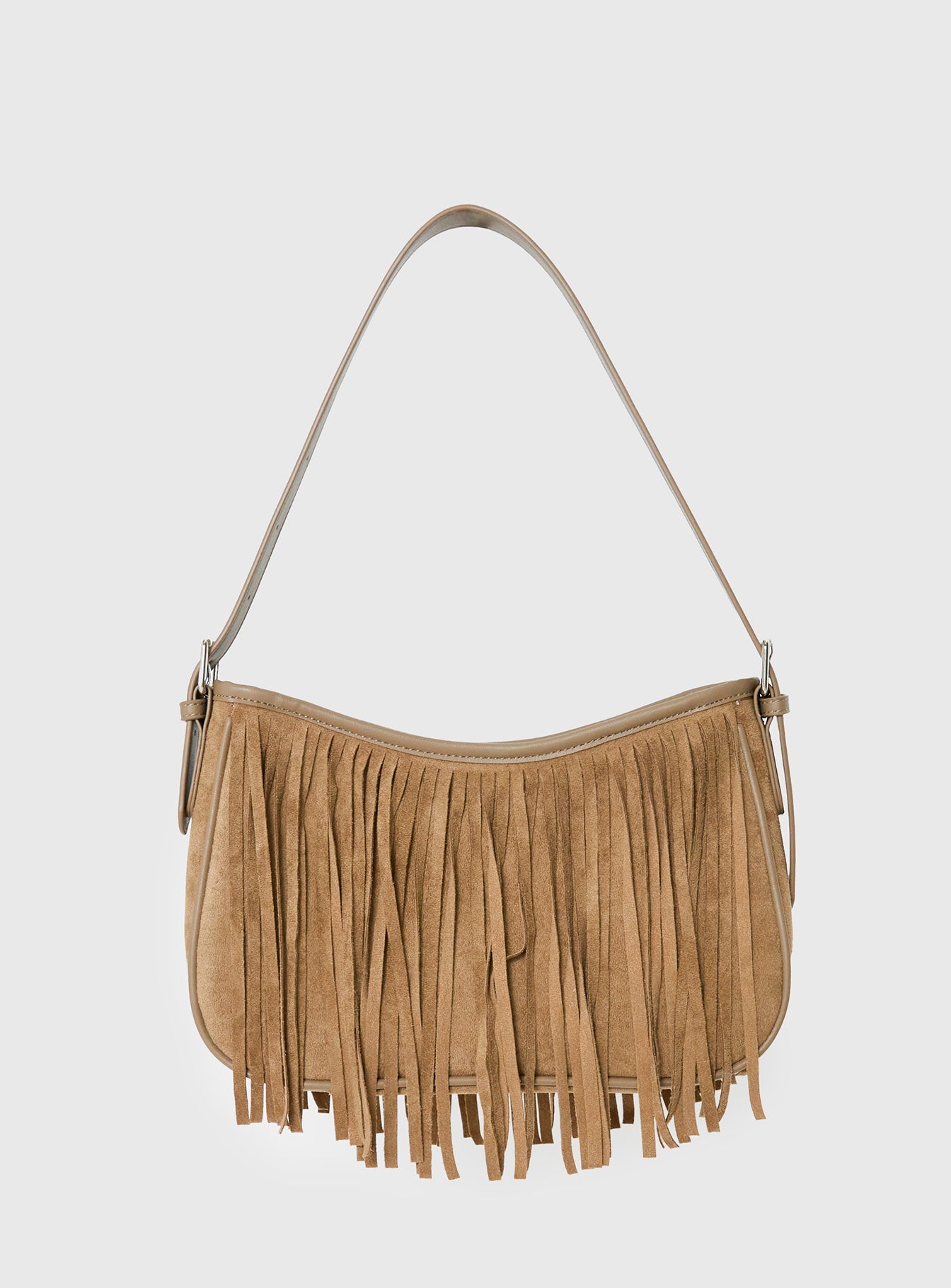 Estie Tassel Shoulder Bag Taupe