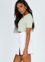 The Lola Mini Skirt White