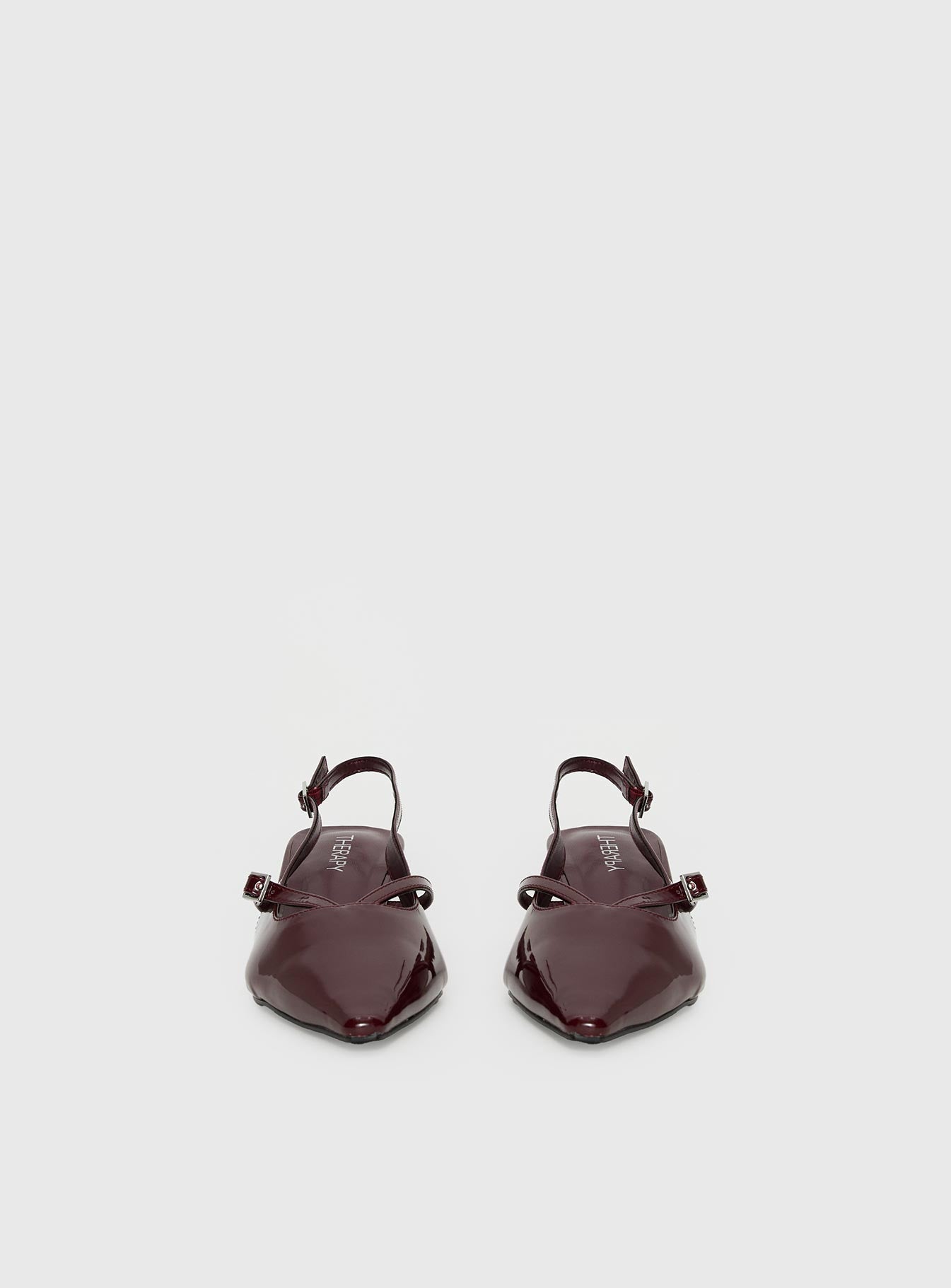Therapy Irving Slingback Heels Burgundy