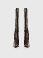Good Judgement Knee High Boots Chocolate