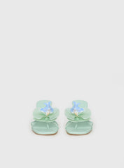 Azira Flower Detail Heels Blue