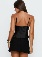 Chalina Bead Trim Cami Top Black