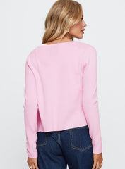 Old Burlington Knit Cardigan Pink