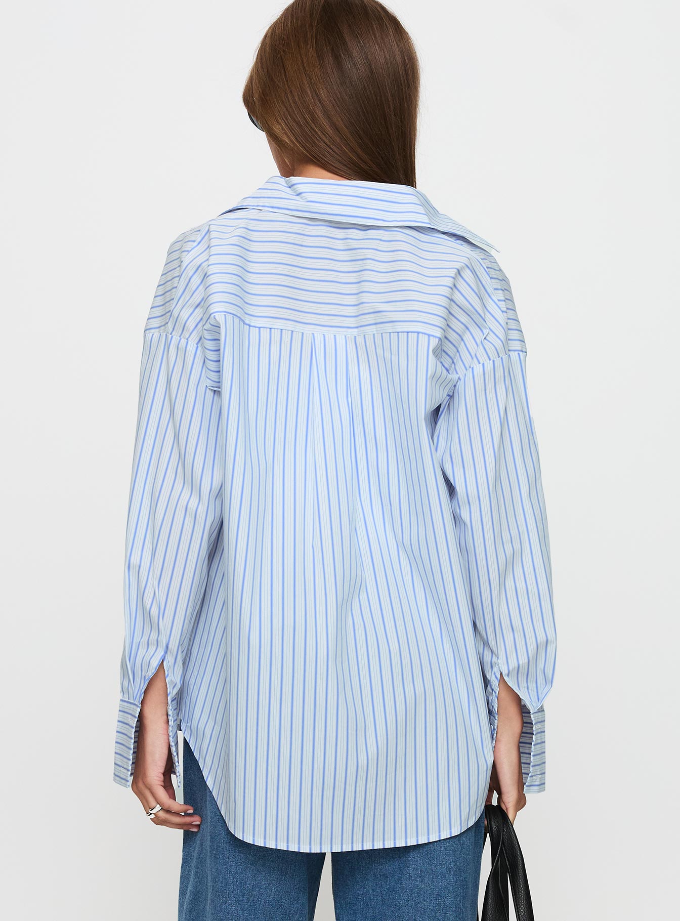 Mallin Shirt Blue / White Stripe