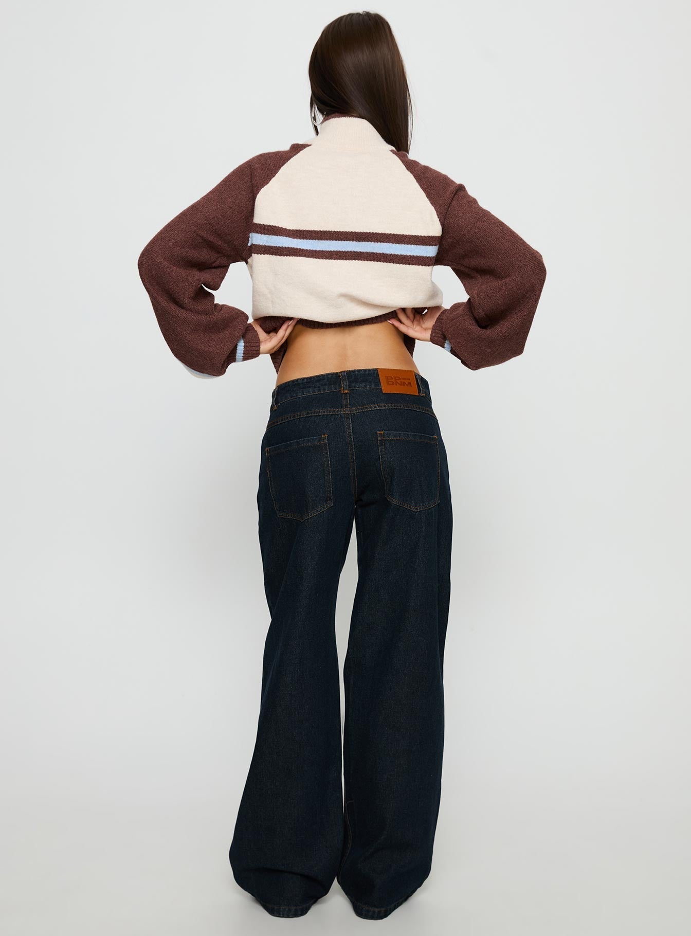 Korinne Low Rise Baggy Jeans Indigo