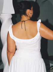 Isadoria Frill Top White Curve