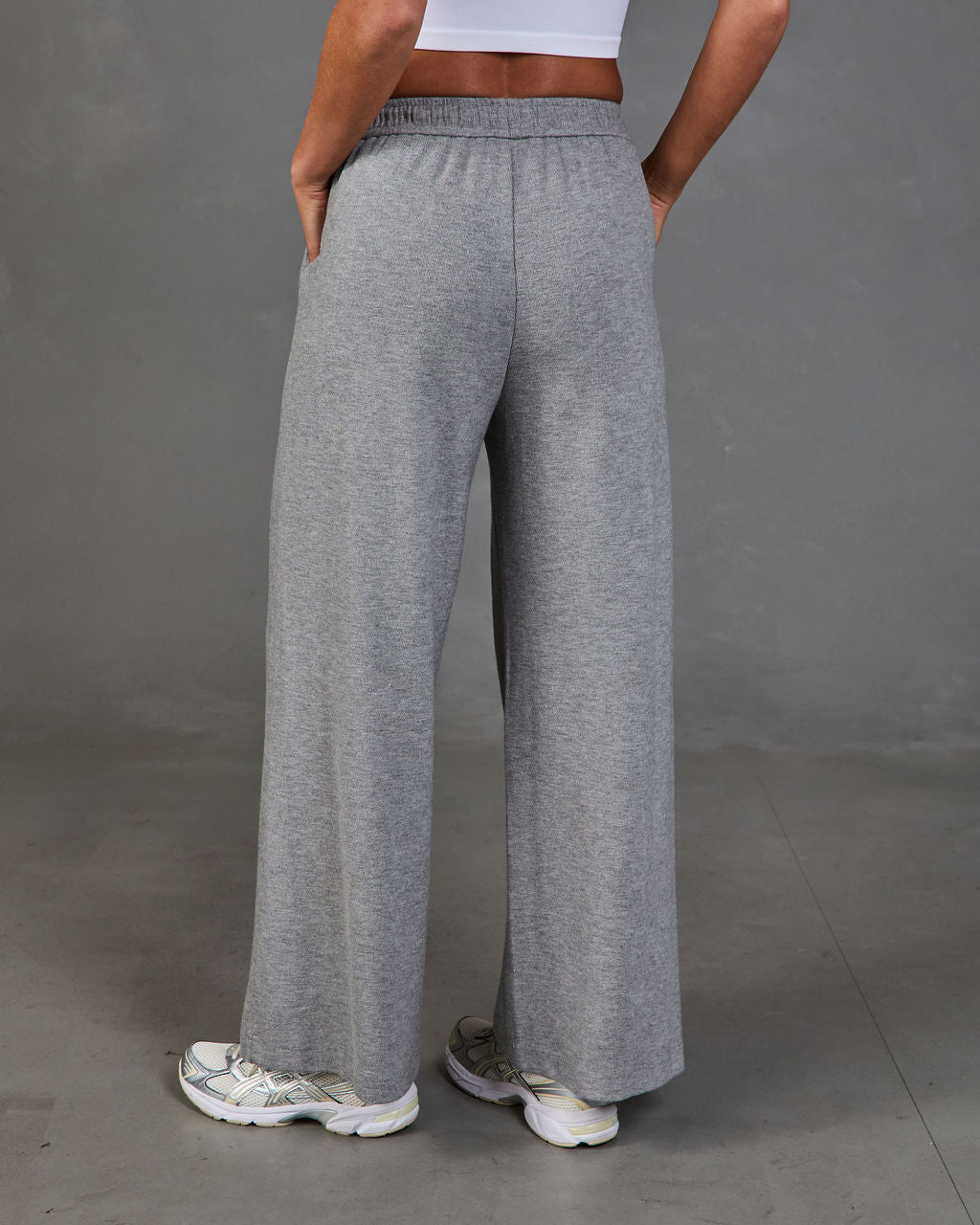 Moving Along Ribbed Knit Drawstring Sweatpants