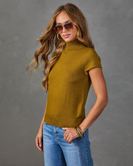 Solange Turtleneck Short Sleeve Sweater