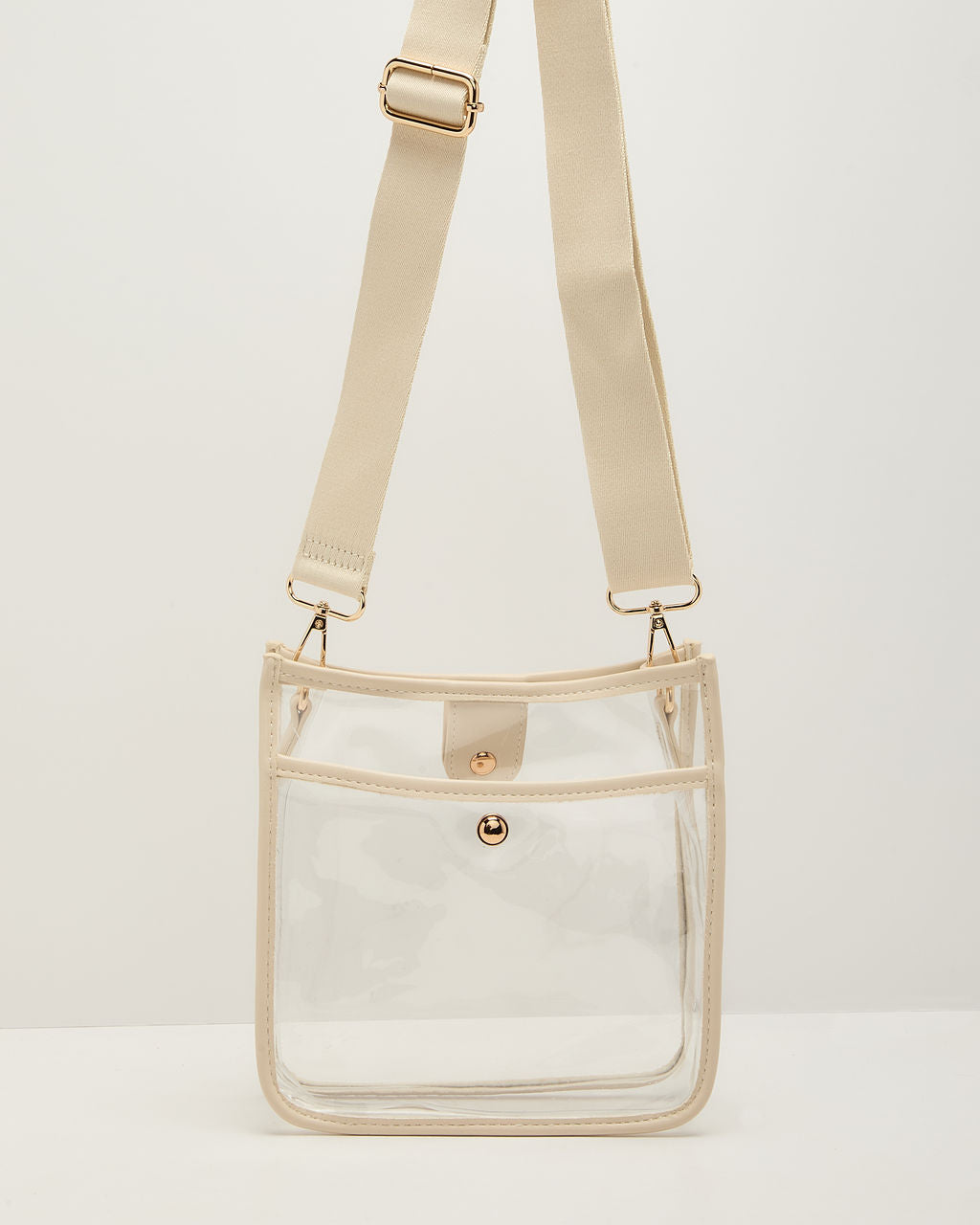 Bag Check Clear PVC Crossbody Bag