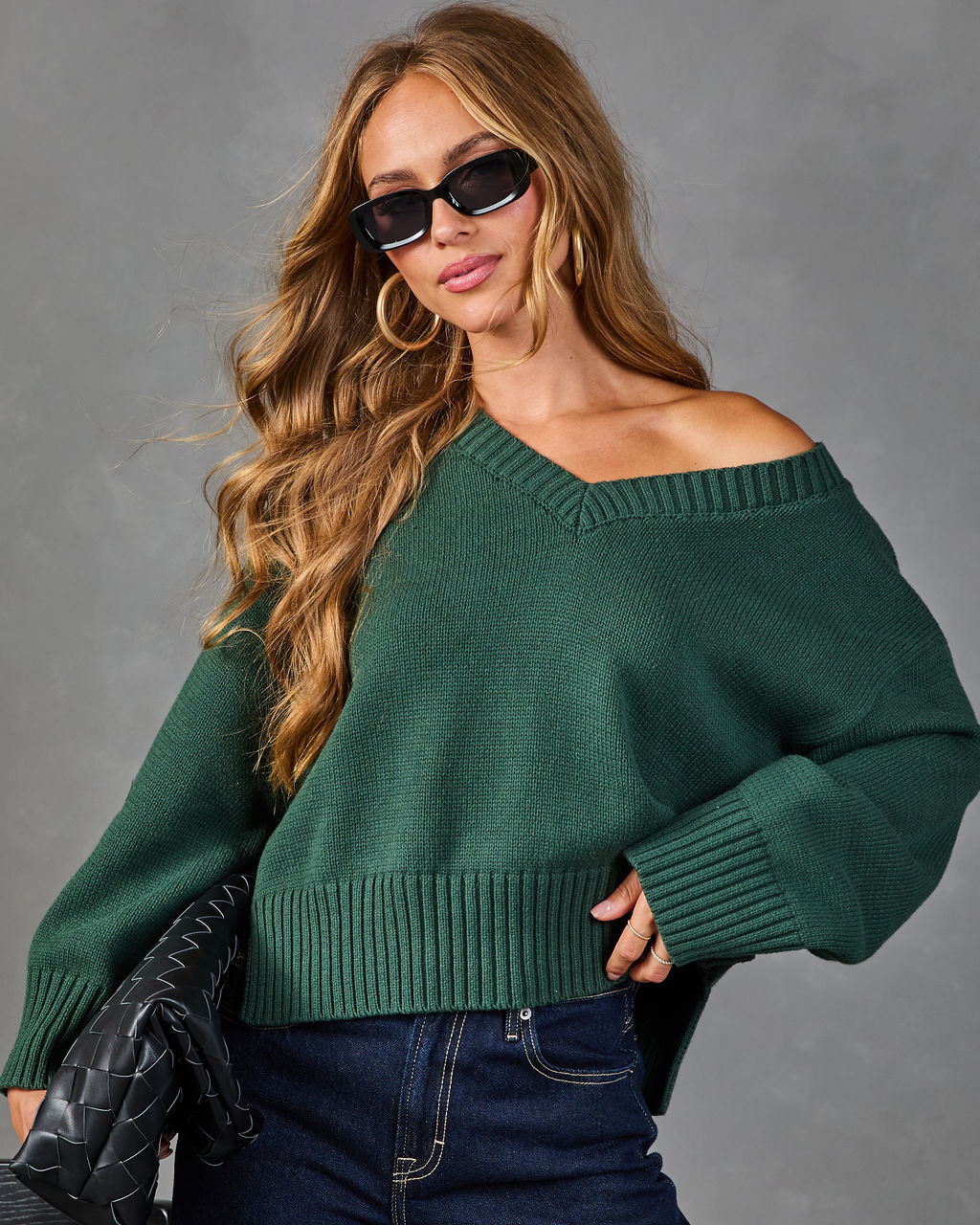 Crisp Season Ribbed Knit Sweater