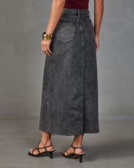 Mayvis Denim Maxi Skirt
