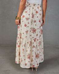 Rosy Cheers Floral Maxi Skirt