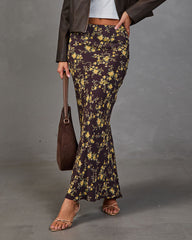 Sunlit Story Floral Maxi Skirt