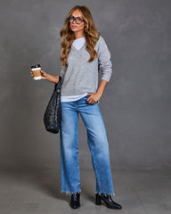 Kamiya V Neck Twofer Sweater