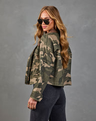 Ninth Tide Cotton Camo Print Jacket