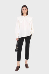 Black side pocket tailored trousers