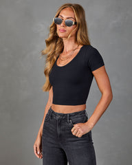 Korine Ribbed Knit Crop Top