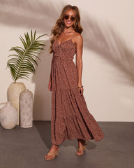 Mare Vista Abstract Dot Print Maxi Dress