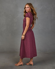 Western Belle Cotton Plaid Maxi Dress