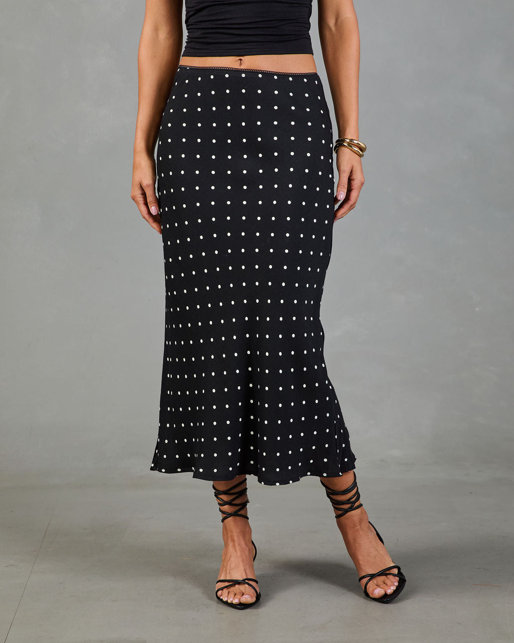 Summer Lust Polka Dot Midi Skirt