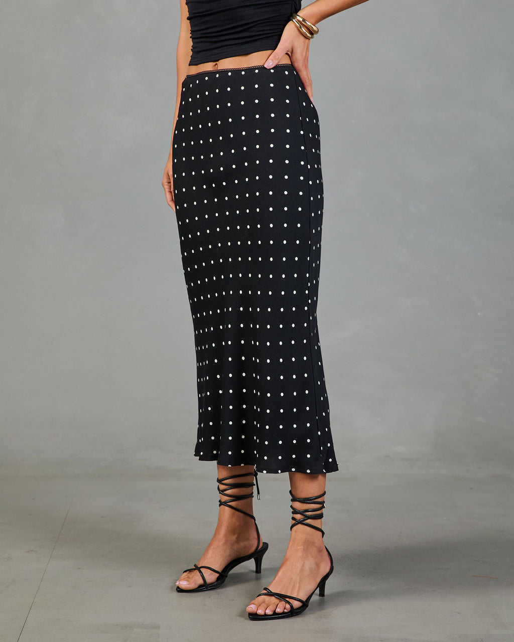 Summer Lust Polka Dot Midi Skirt