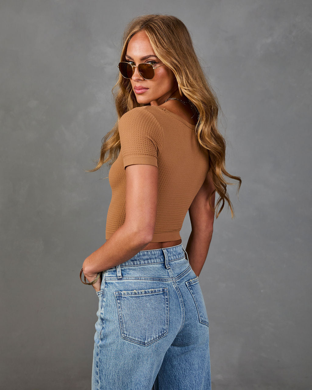 Korine Ribbed Knit Crop Top