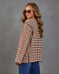 Harvest Happenings Houndstooth Cardigan