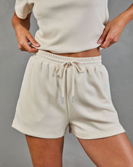Softly Styled Drawstring Scuba Shorts