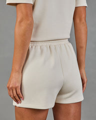 Softly Styled Drawstring Scuba Shorts