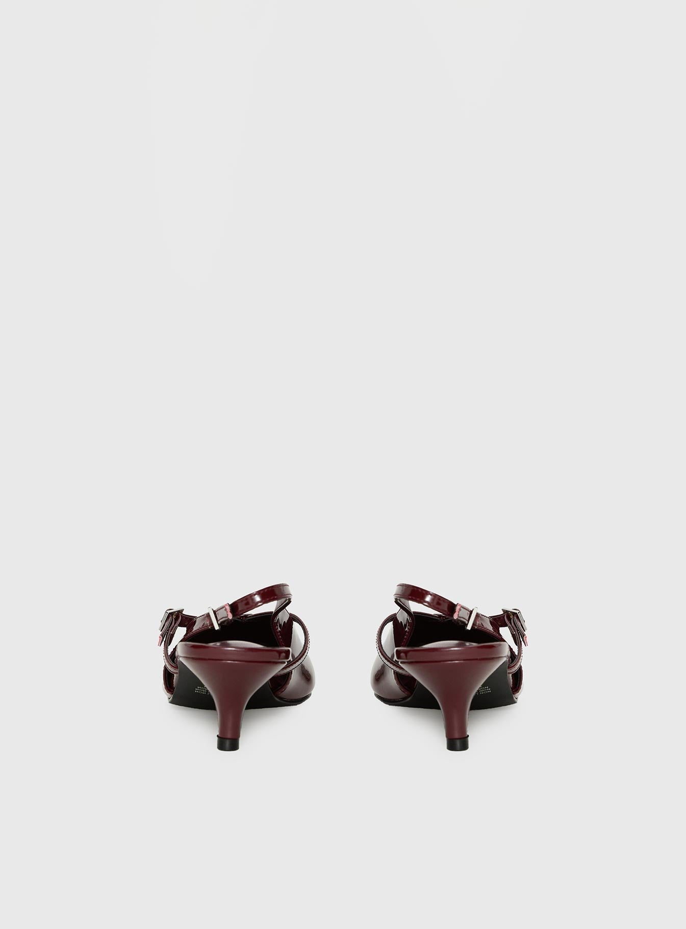 Therapy Irving Slingback Heels Burgundy
