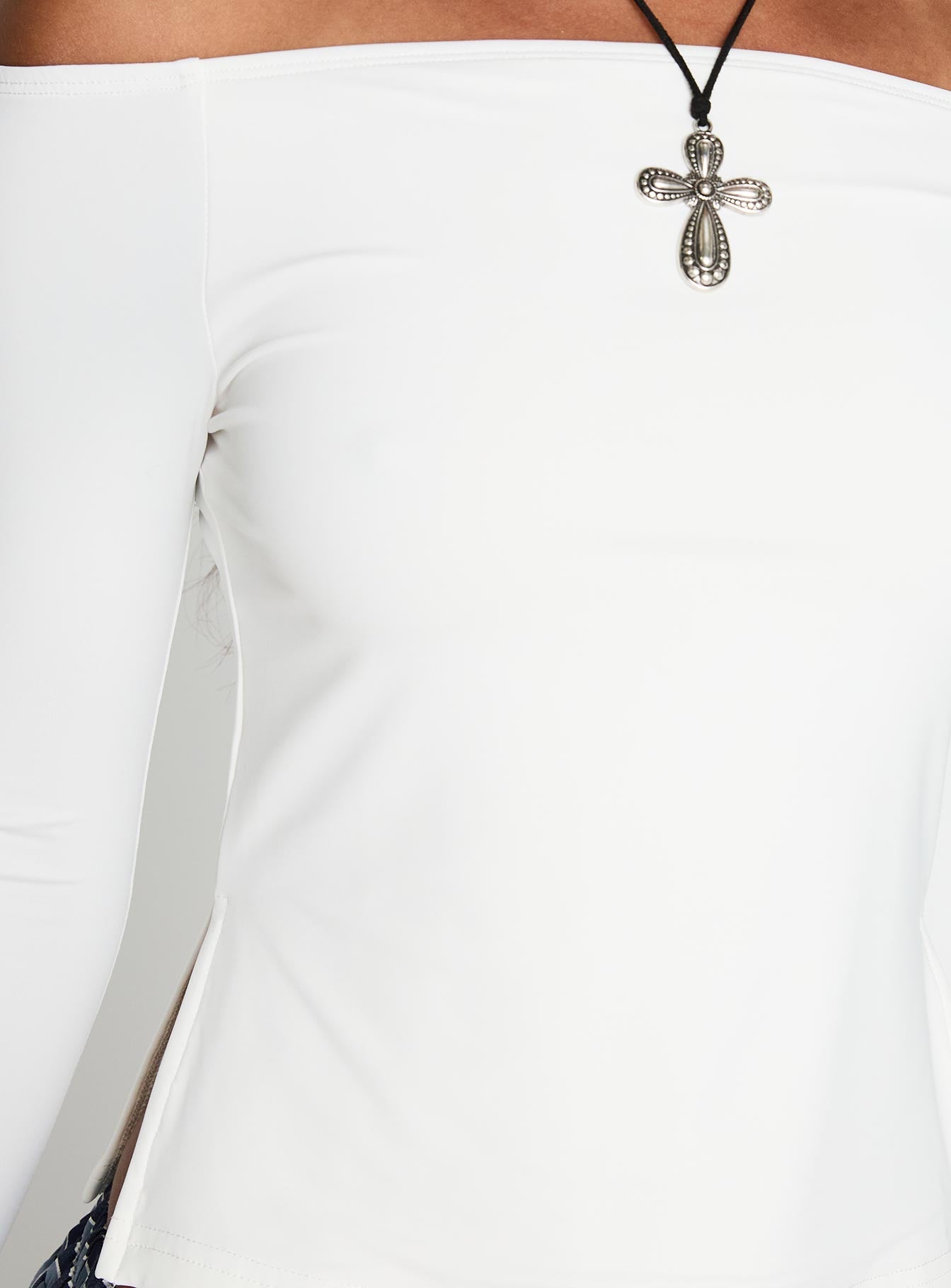 Maestro Off The Shoulder Top White