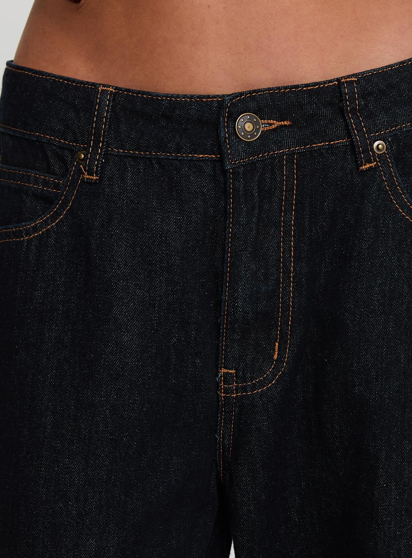 Top Model Cuffed Jean Dark Denim