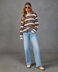 Lyone Cotton Striped Long Sleeve Top