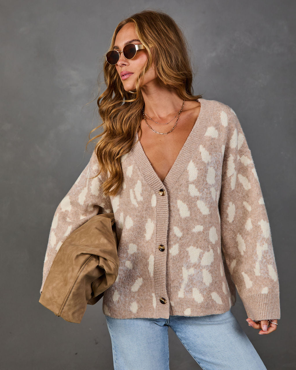 Nylia Animal Print Cardigan