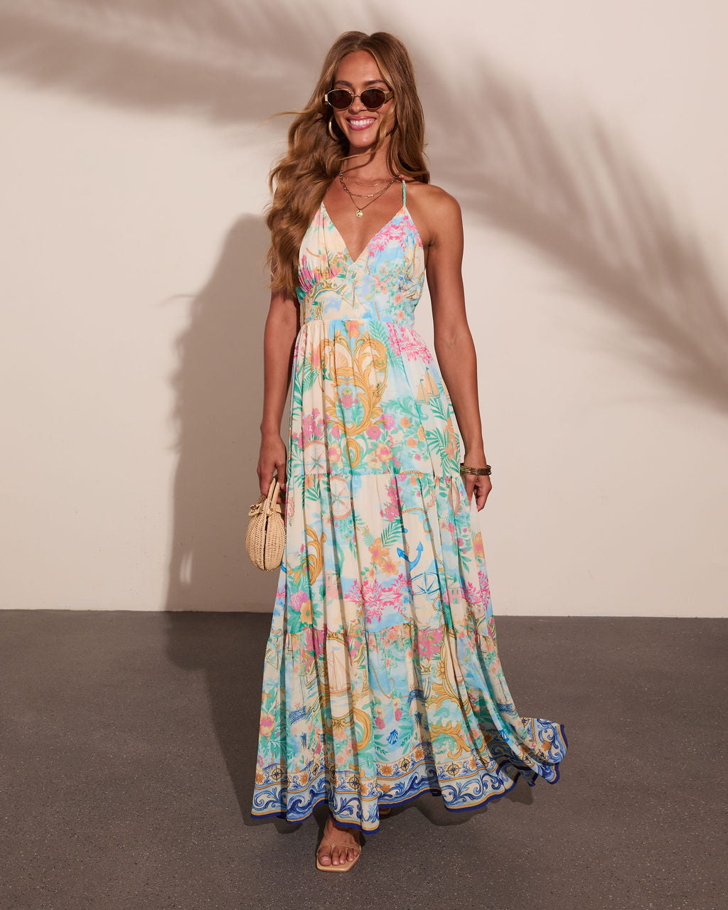 Meadow Market Abstract Maxi Dress
