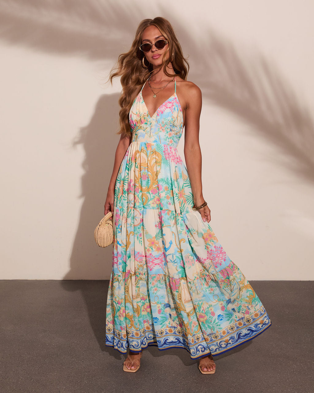 Meadow Market Abstract Maxi Dress
