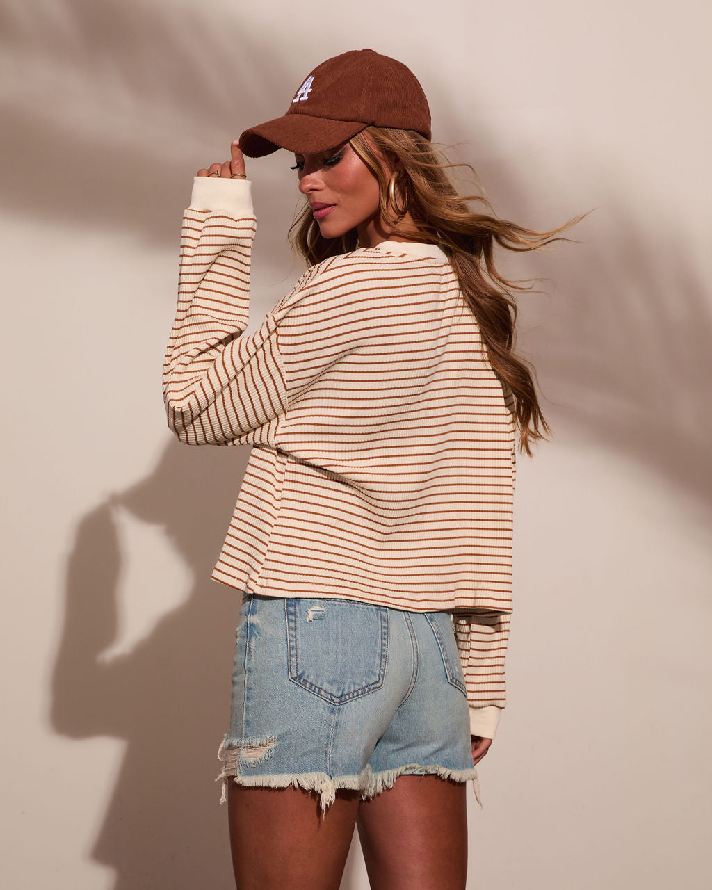 Studio Edit Striped Knit Top