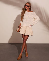 Jilliana Tiered Cotton Corduroy Mini Skirt